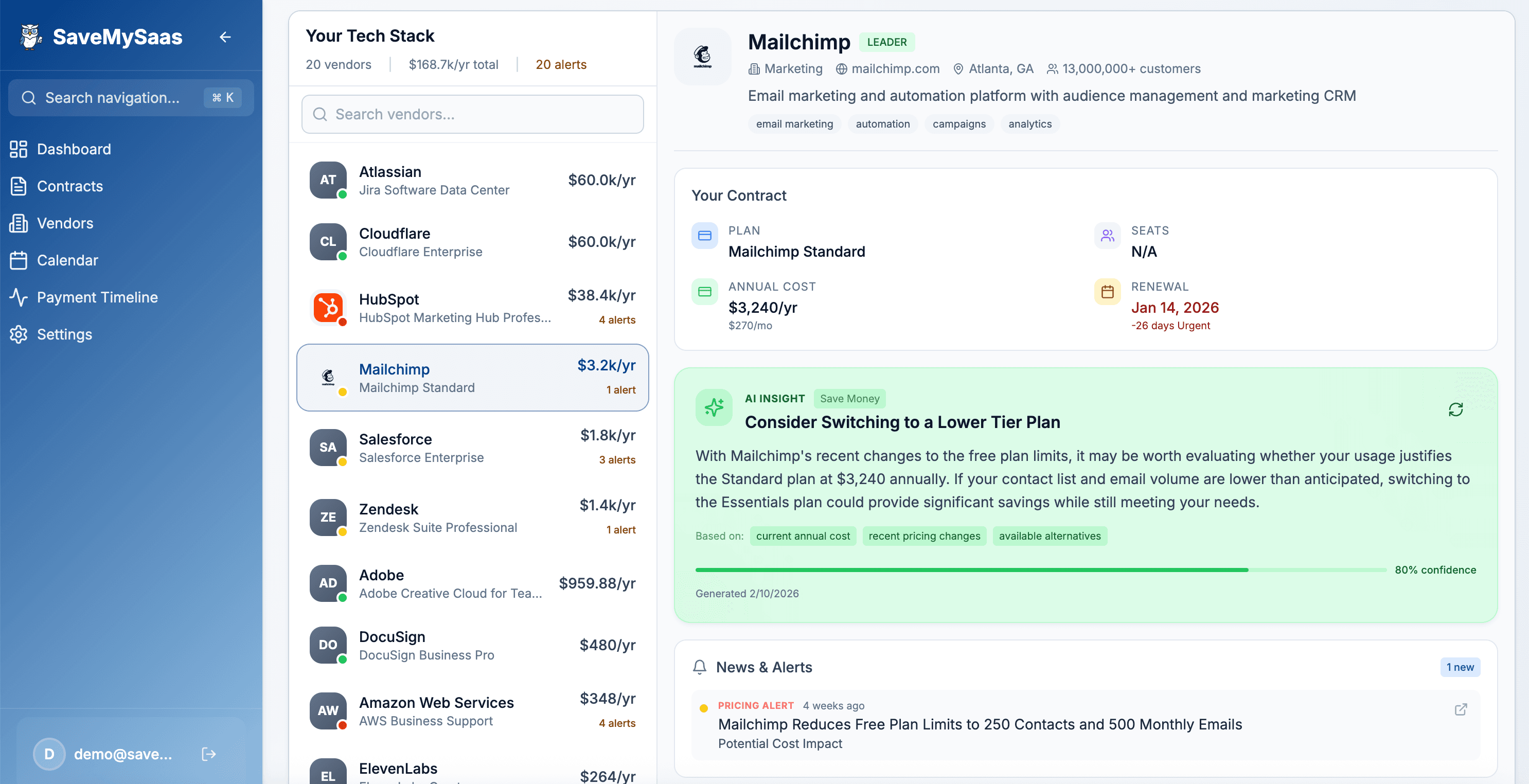 SaveMySaaS - Tech Stack